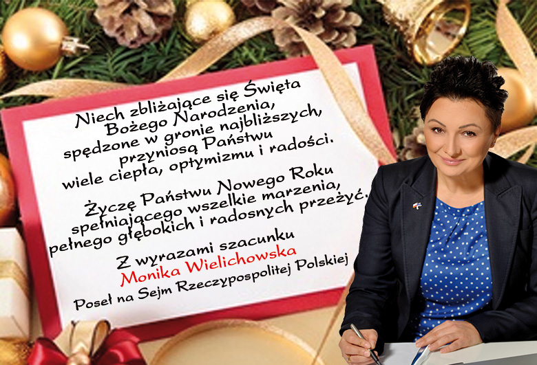 Wesołych Świąt życzy posłanka Monika Wielichowska