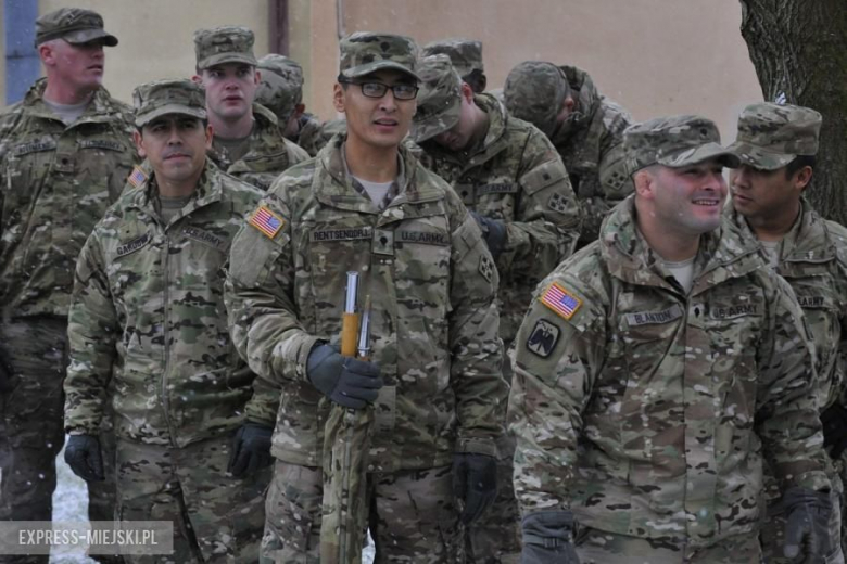 Żagań - Powitanie wojsk amerykańskich w Polsce