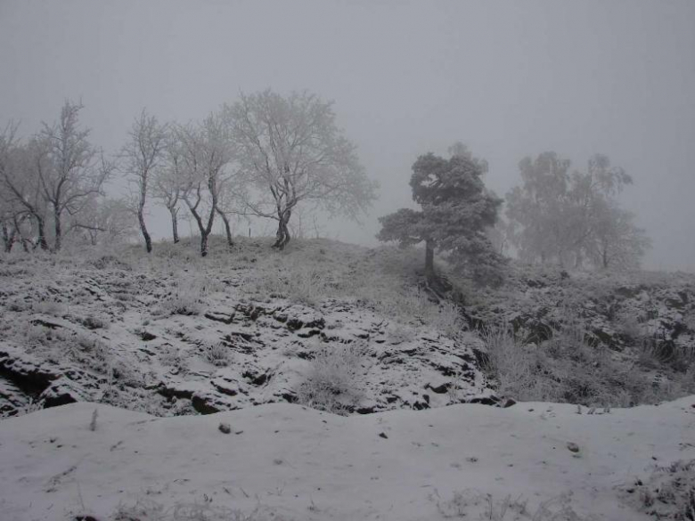 Srebrna Góra w zimie