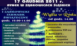 Już jutro JARMARK BOŻONARODZENIOWY I WIGILIA na ząbkowickim Rynku