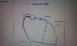Remont mostu w Laskach - objazd