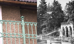 Fragmenty kamienieckiego pałacu na balkonach mieszkańców powiatu