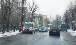 Kolizja na ul. Wrocławskiej - utrudnienia w ruchu