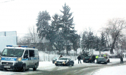Obfite opady śniegu i kolizje drogowe