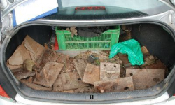 Niedoszli złodzieje śrub kolejowych złapani