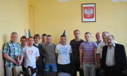 Piłkarze Sparty z wizytą u burmistrza