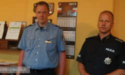 Koniec wizyty niemieckiego policjanta