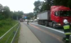 Strażacy neutralizowali rozlany olej