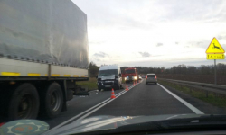 Niegroźna kolizja na wysokości Sulisławic