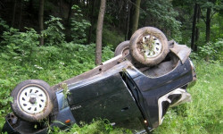 Dębowina: Dachowanie na krajowej ósemce