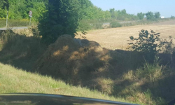 Spłonął jeden z tzw. witaczy zapraszających na dożynki do Jaworka