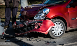 Kolizja trzech osobówek na ul. Żeromskiego