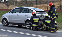Kolizja na krajowej ósemce nieopodal zjazdu do Przyłęku