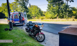 Wjechał w skarpę by uniknąć zderzenia z samochodem