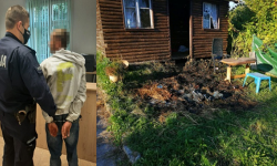 Zrobił ognisko z dziecięcych zabawek przed cudzą altaną, bo chciał się ogrzać. Został zatrzymany