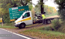 Na ul. Ziębickiej zatrzymano pijanego motorowerzystę