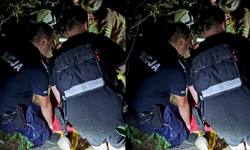 Pijany 38-latek po kłótni z partnerką wyszedł na spacer po lesie i spadł z półki skalnej