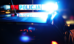 Mercedes wypadł z drogi na krajowej ósemce