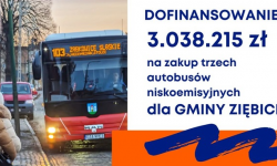 Ponad 3 miliony złotych na nowe niskoemisyjne autobusy dla Ziębic