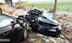 Tragiczny wypadek między Ząbkowicami a Ciepłowodami. Nie żyje mężczyzna