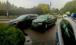 Kolizja na skrzyżowaniu w Strąkowej