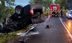 Deszczowy weekend, śliskie drogi i aż dziewięć zdarzeń drogowych