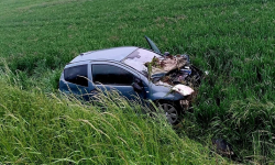 Groźnie wyglądająca kolizja. Policja zatrzymała też kierowców za przekroczenia prędkości