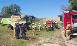 Trzy pożary podczas żniw w ciągu kilku godzin