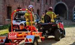 Ćwiczenia służb na terenie Twierdzy Srebrna Góra