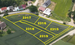 Na sprzedaż pięć działek pod zabudowę jednorodzinną w Sieroszowie