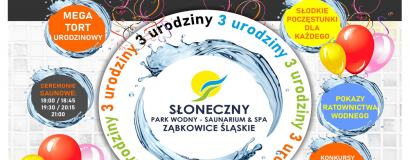 3. Urodziny Słonecznego Parku Wodnego. 7 marca moc atrakcji!