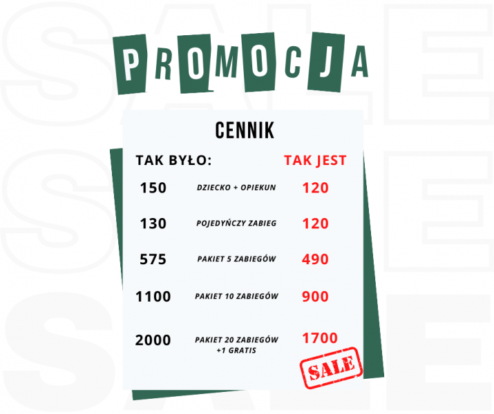 Promocja na zabiegi jest ograniczona czasowo i obowiązuje od 1 do 30 września 2021 roku