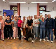 Seniorzy uczestniczą w zajęciach „Zdrowe Postawy”