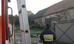 Pożar stodoły w Olbrachcicach