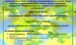 Szkolenia językowe, sztuka komponowania bukietów - bezpłatnie w gminie Bardo
