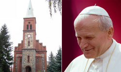 Relikwie bł. Jana Pawła II w Przewornie