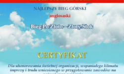 Bieg po Złoto nagrodzony. Kopalnia Złota znów na szczycie