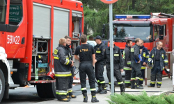 Strażacy interweniowali w Ziębicach i zabezpieczali lądowanie śmigłowca
