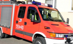 Niegroźne dachowanie na drodze wojewódzkiej