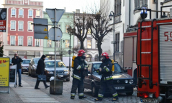 Sadza paliła się w kamienicy w rynku