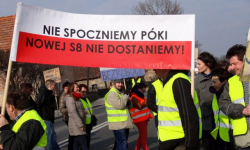 Blokują krajową ósemkę. Utrudnienia w ruchu