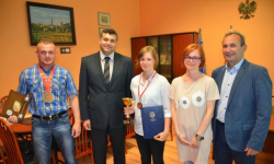Mistrz świata i trzecia zawodniczka mistrzostw Europy z wizytą u burmistrza