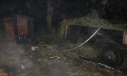 Pożar budynku gospodarczego