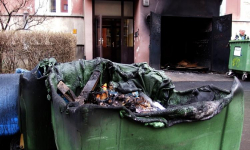 Policja zatrzymała podpalacza kontenerów na śmieci