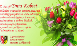 Życzenia z okazji Dnia Kobiet od starosty Romana Festera