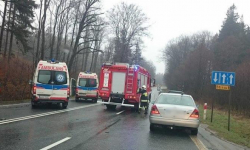 Zderzenie trzech aut na krajowej ósemce. Siedem osób w szpitalu [AKTUALIZACJA]