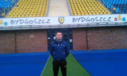 Trener Orląt na stażu w I lidze