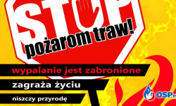 Stop pożarom traw. W ubiegłym roku z tego powodu zginęło kilka osób