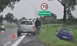 Chciał uniknąć zderzenia i wjechał do rowu