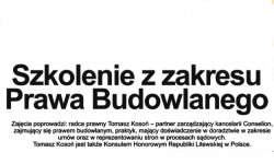 Konsul Litwy poprowadzi szkolenie z prawa budowlanego